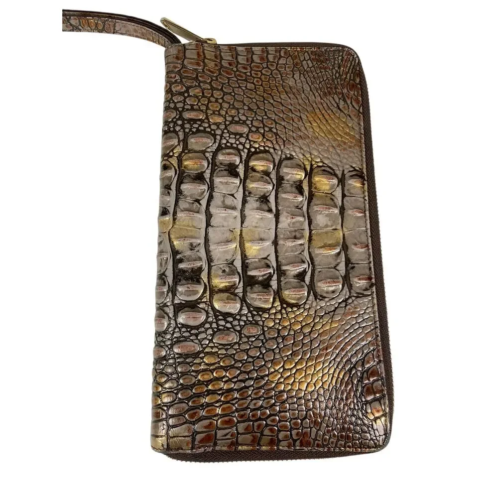 Brahmin Skyler Zip Around Clutch Wristlet Wallet With Slide Out Wristlet Strap